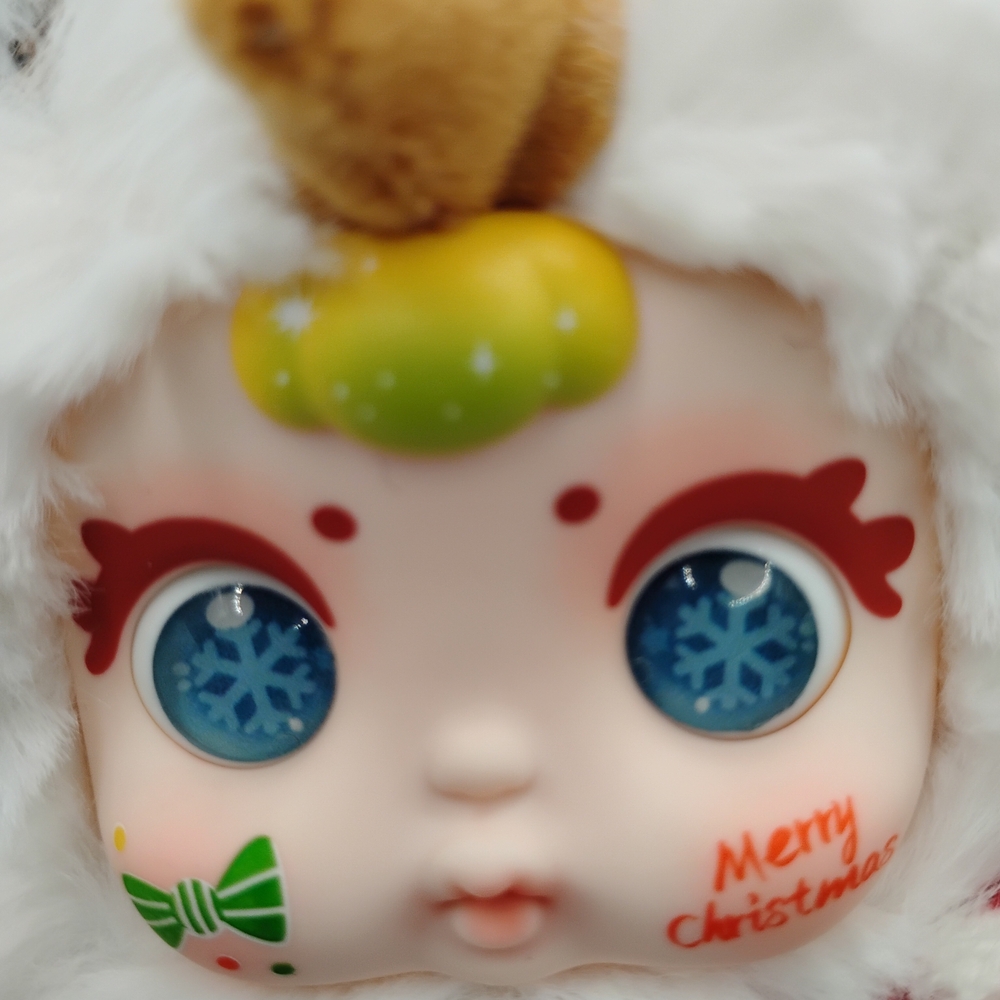 Baby Three Christmas Series "Christmas Snowman" 4 Different Eye Options - Picture 9 of 16